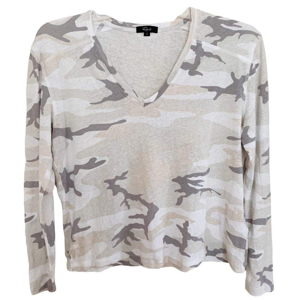 Rails Stone Camo Sami V Neck Tee Small